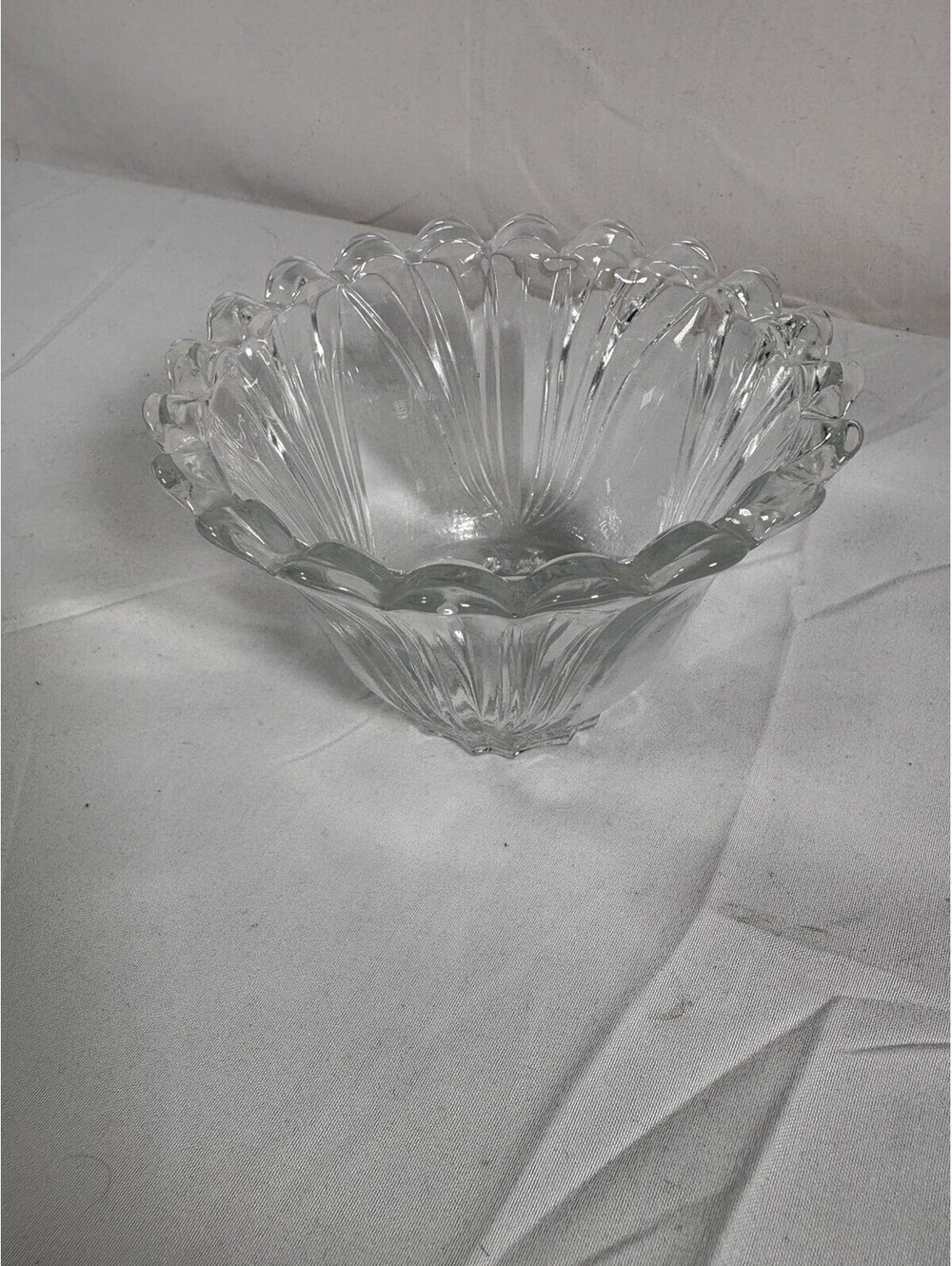Vintage KIG Indonesia Small Candy Nut Dish BOWL Clear Glass 4" x 3"